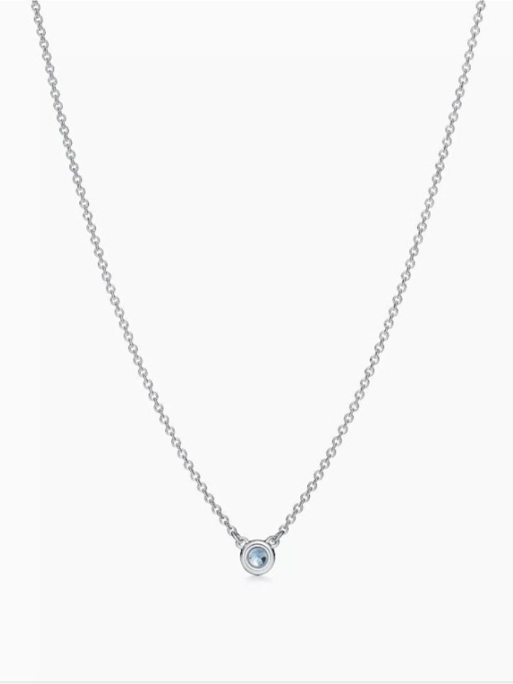 NOB Sterling Silver Pendant  with Aquamarine